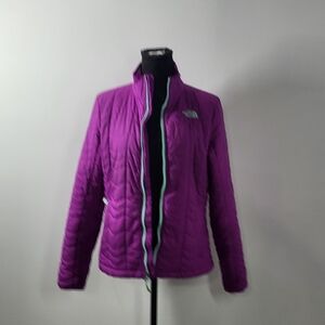 North Face Women's Lightweight Purple & Green Jacket